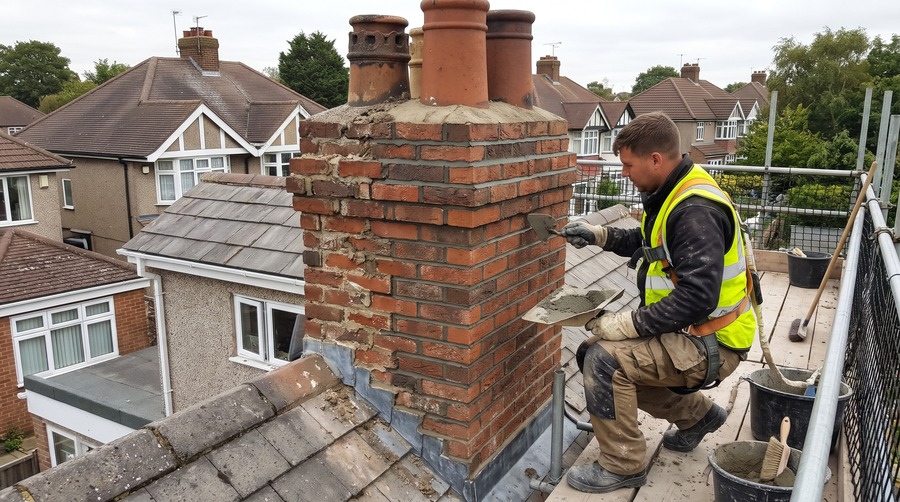 morden chimney repointing repairs