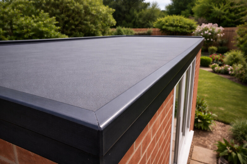 rubber edpm flat roof in hampton